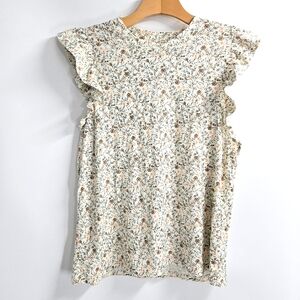 Nation LTD‎ Paulette Flutter Sleeve Tank Meadow Floral